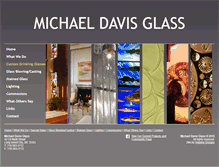 Tablet Screenshot of michaeldavisstainedglass.com